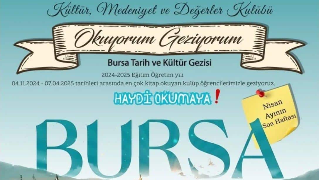 Gediz Kültür, Medeniyet ve Değerler Kulübü öğrencileriyle 